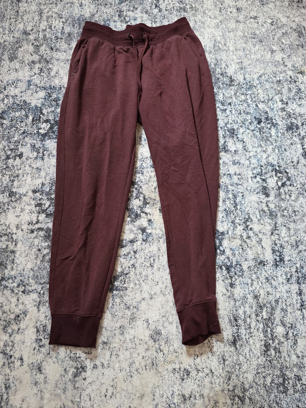 Athletic Works Maroon Drawstring Joggers